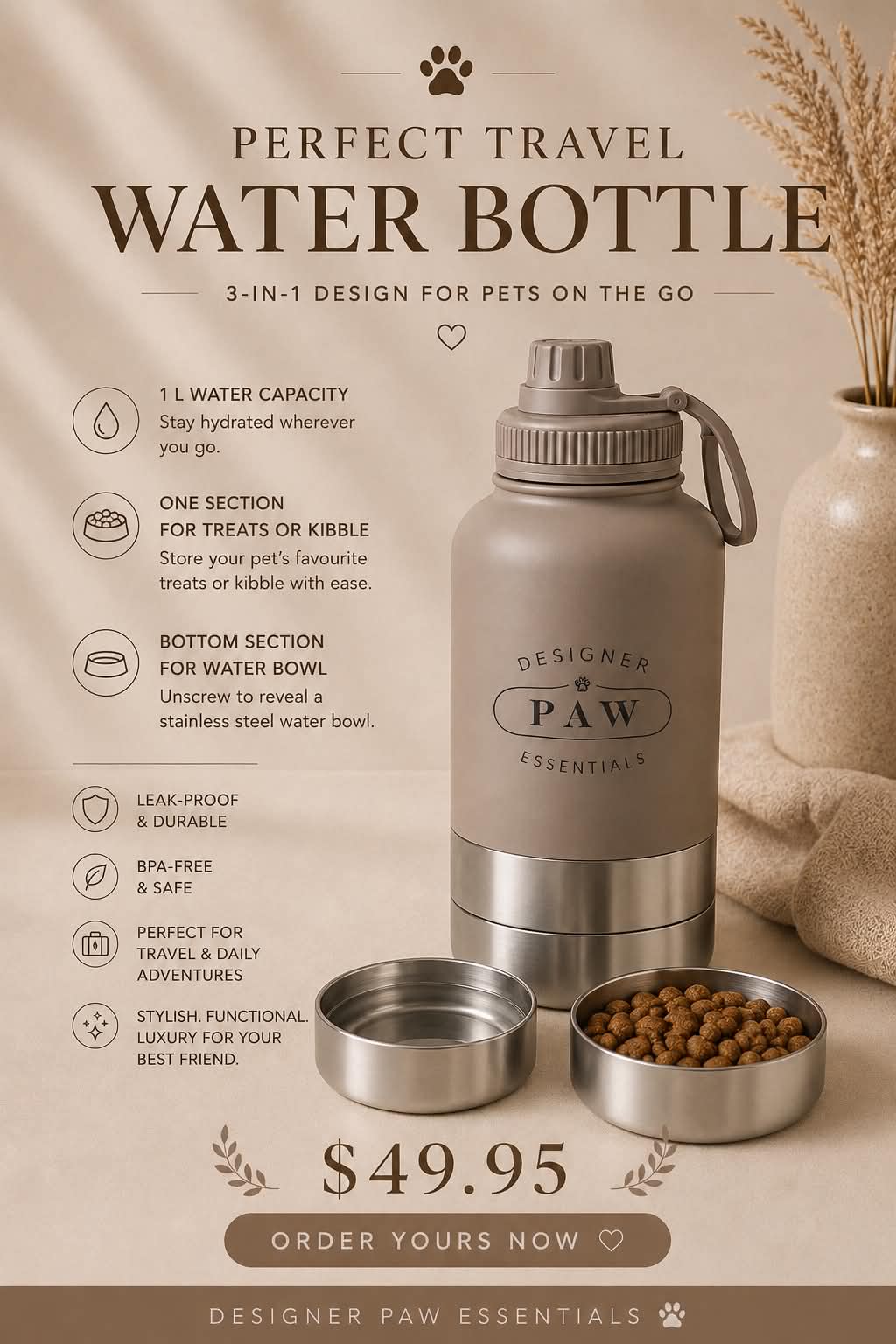 Perfect Travel Water Bottle