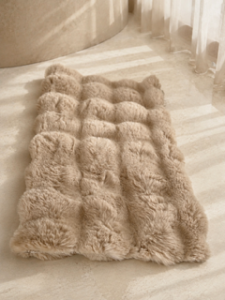 Luxury Faux Rabbit Fur Comfort Mat